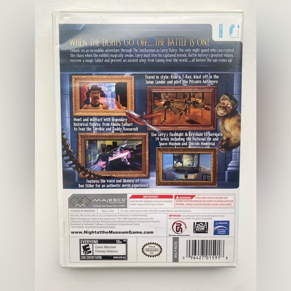 Night at the Museum- Battle of the Smithsonian Wii game - Picture 2 of 4